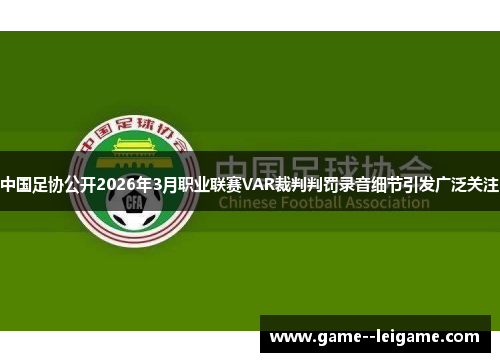 中国足协公开2026年3月职业联赛VAR裁判判罚录音细节引发广泛关注